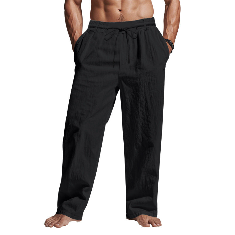 Kendrick | Linen drawstring pants men