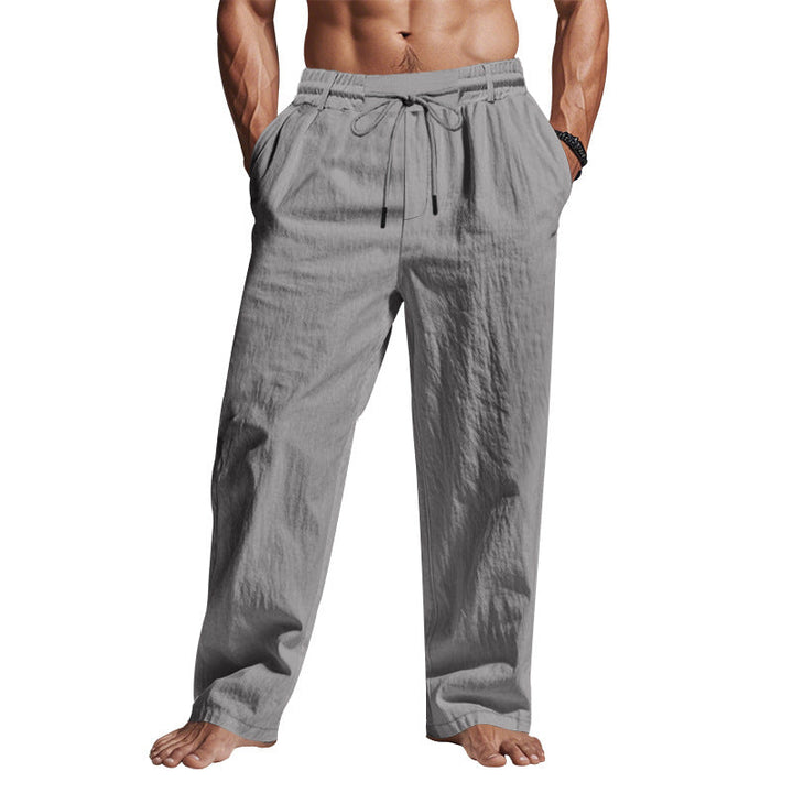 Kendrick | Linen drawstring pants men