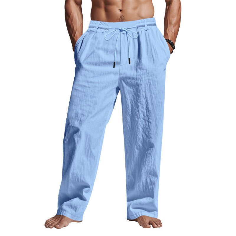 Kendrick | Linen drawstring pants men