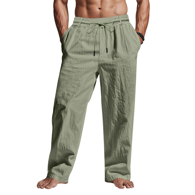 Kendrick | Linen drawstring pants men