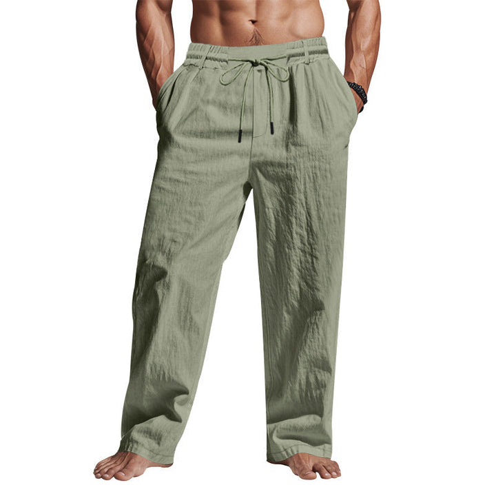 Kendrick | Linen drawstring pants men