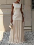 Elodie | Pleated maxi dress