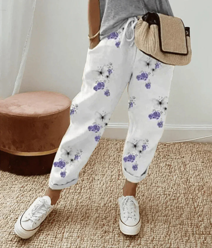 Avery | Printed Drawstring Pants