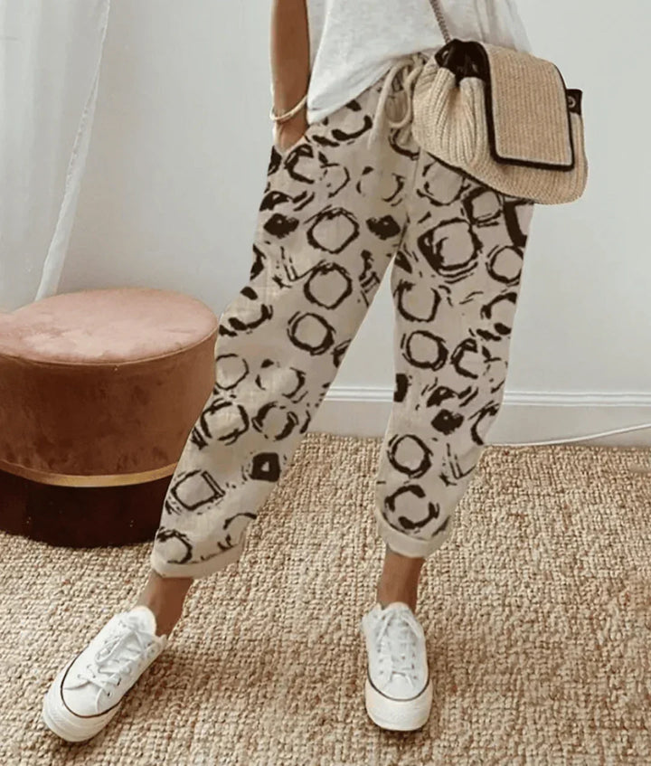 Avery | Printed Drawstring Pants