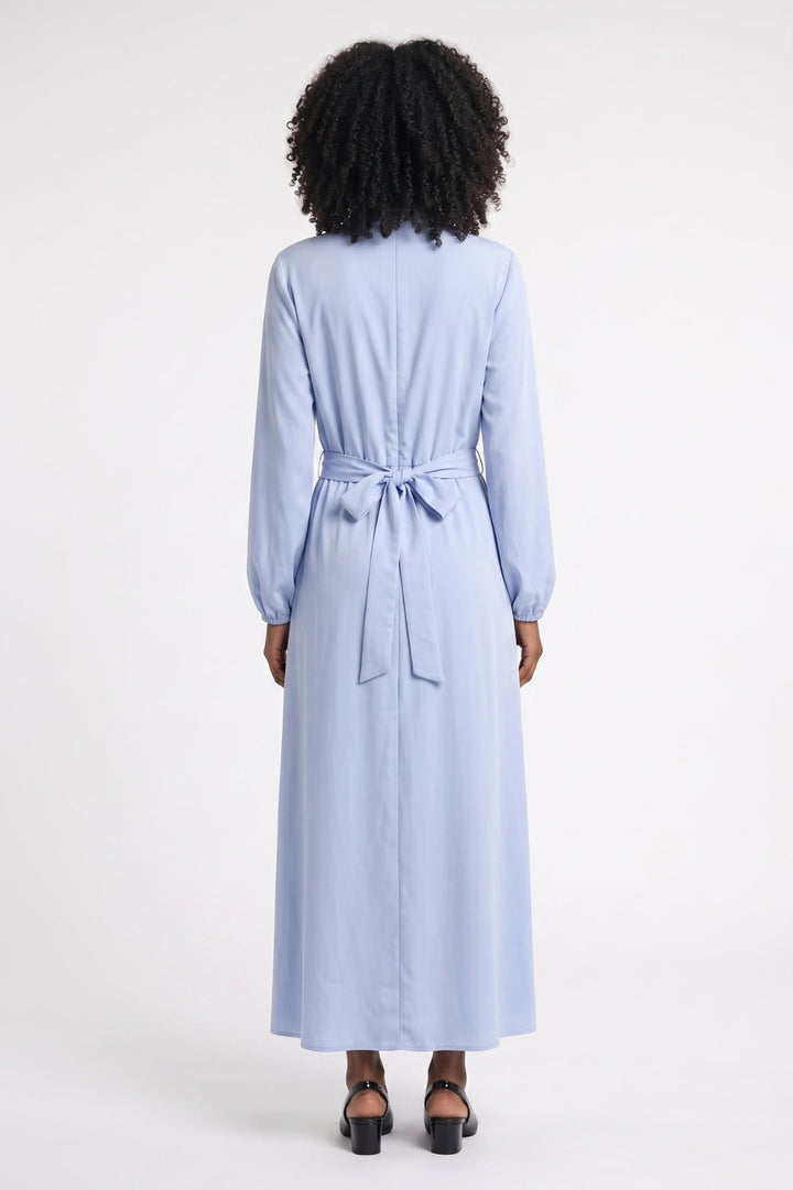 Madison | Belted Long Sleeve Midi Dress