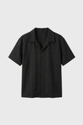 Caden | Vertical Stripe Camp Collar Shirt