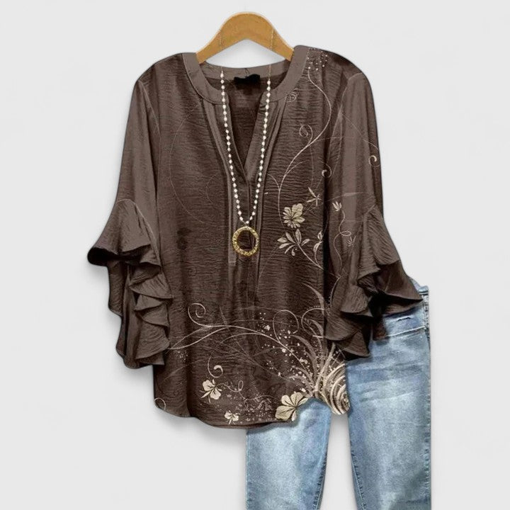 Lily | Women's Floral Boho Blouse