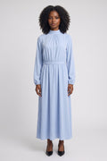 Madison | Belted Long Sleeve Midi Dress