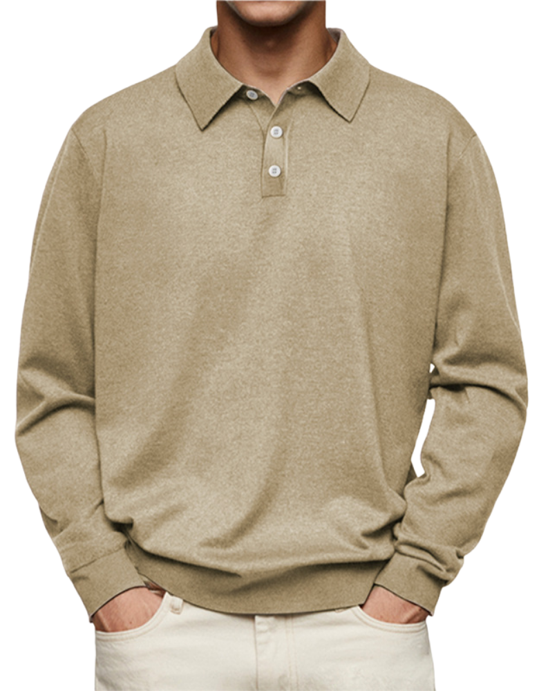 Ethan | Men's Classic Long Sleeve Polo