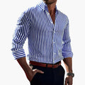 Tyler | Men’s Striped Long Sleeve Button-Down Shirt