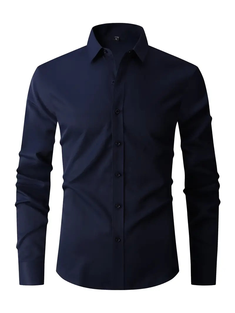 Henry | Men’s Slim Fit Long Sleeve Dress Shirt