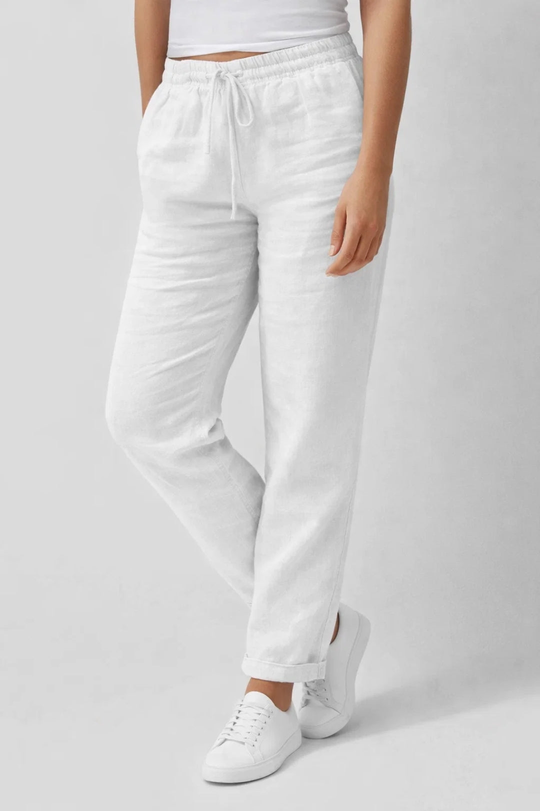 Isla Drawstring Linen Look Pants