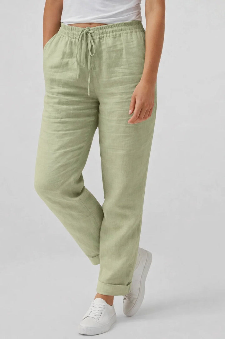 Isla Drawstring Linen Look Pants