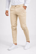 James Slim Fit Elastic Waist Chinos