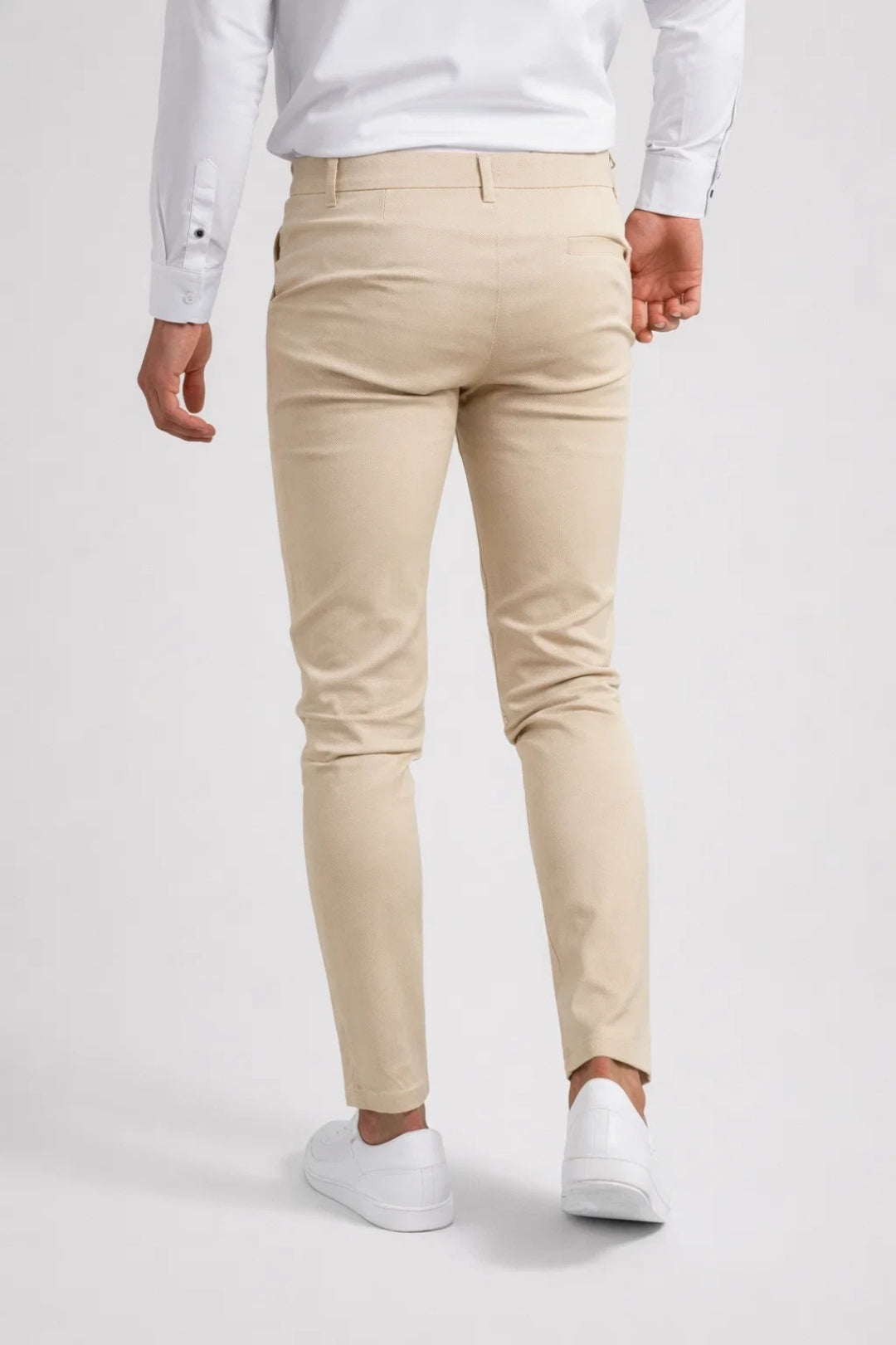 James Slim Fit Elastic Waist Chinos