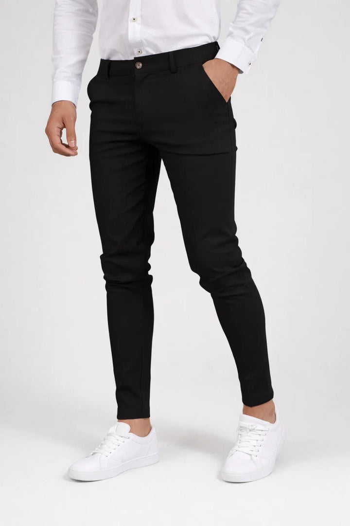 James Slim Fit Elastic Waist Chinos