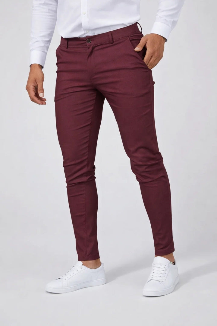 James Slim Fit Elastic Waist Chinos