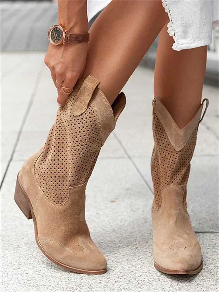 Hermione | Openwork cowboy boots
