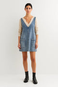 Nora | V-Neck Denim Mini Dress