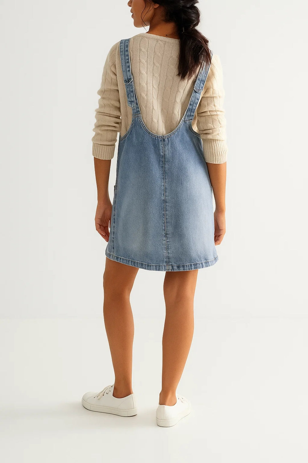 Nora | V-Neck Denim Mini Dress