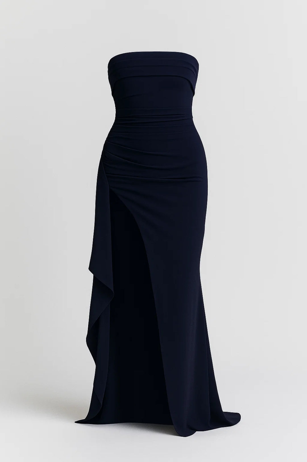 Chloe Strapless Slit Maxi Dress