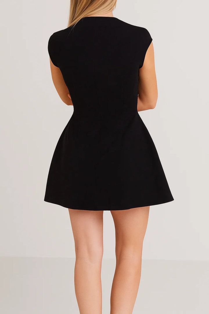 Clara High Neck Mini Dress