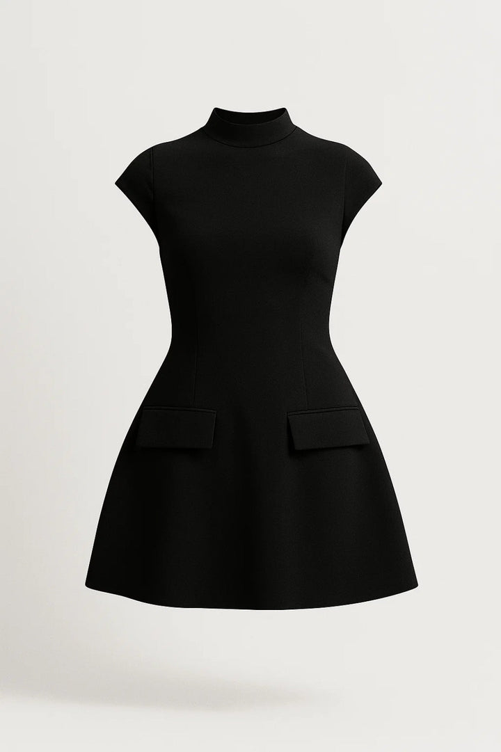 Clara High Neck Mini Dress