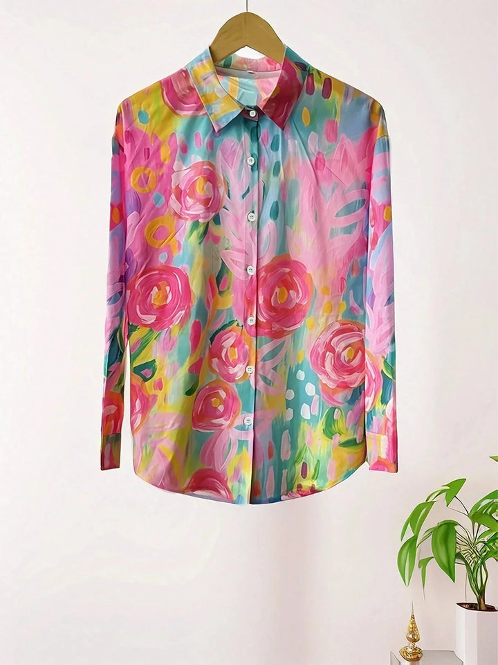 Isla | Floral Button Down Blouse