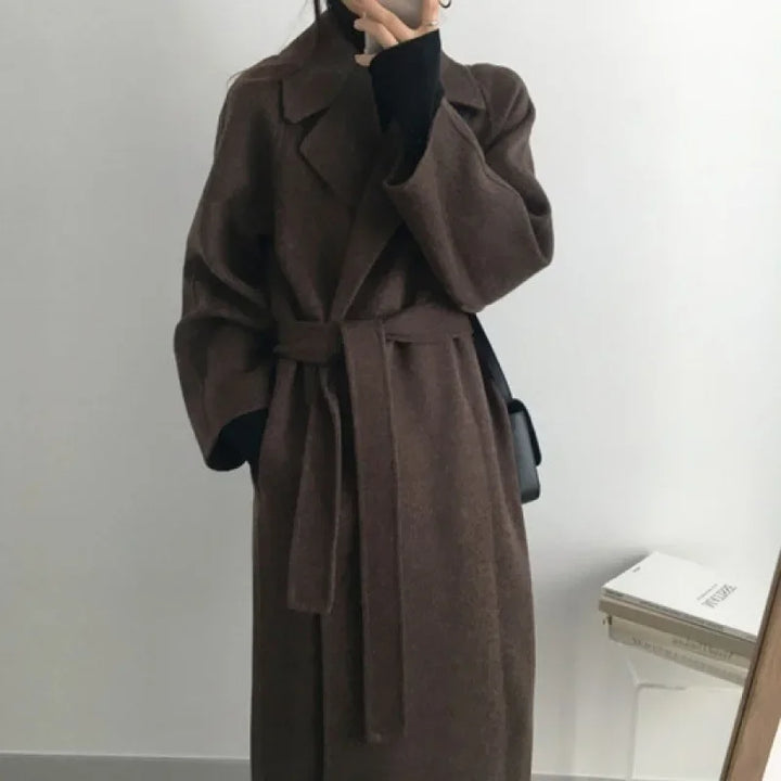 Brooke | Wool wrap coat women