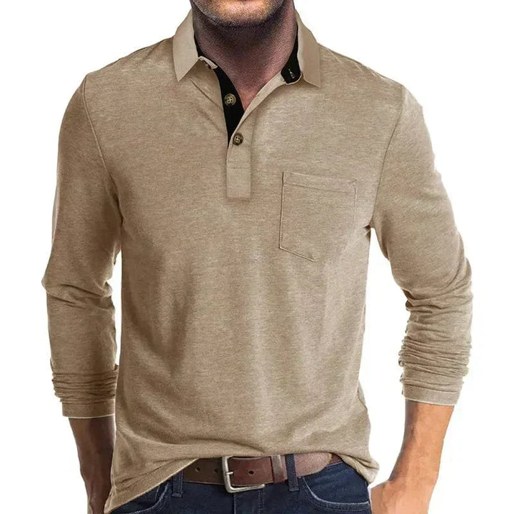 James | Men's Long Sleeve Polo Shirt
