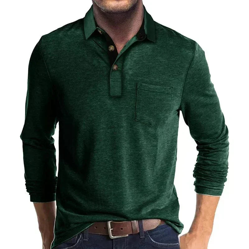 James | Men's Long Sleeve Polo Shirt