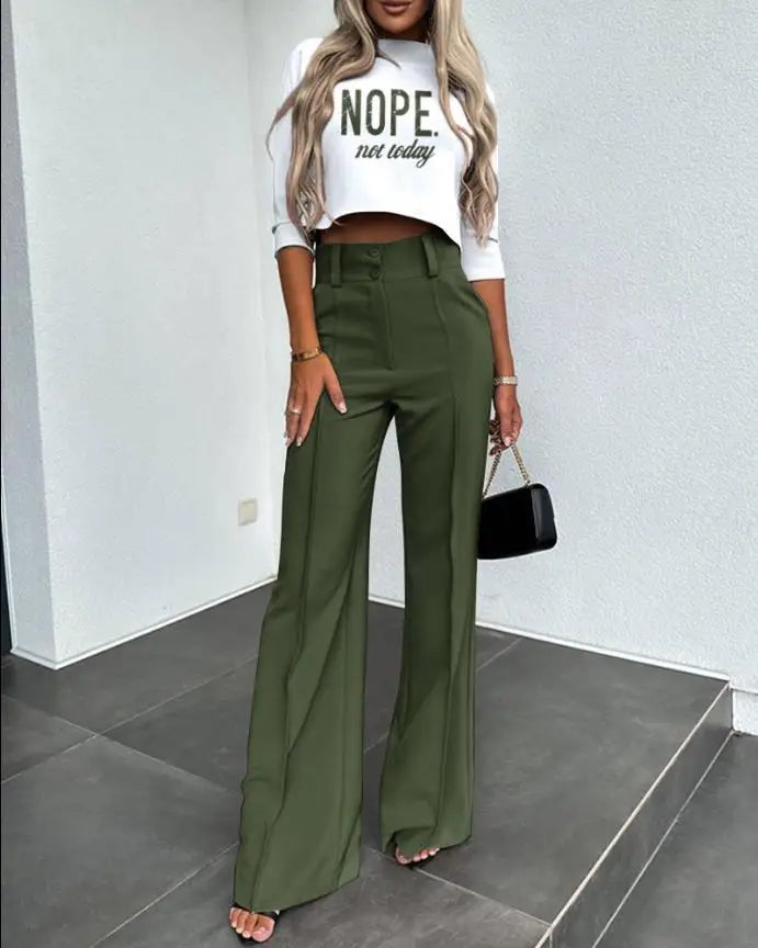 Novalee | Crop top and pants set