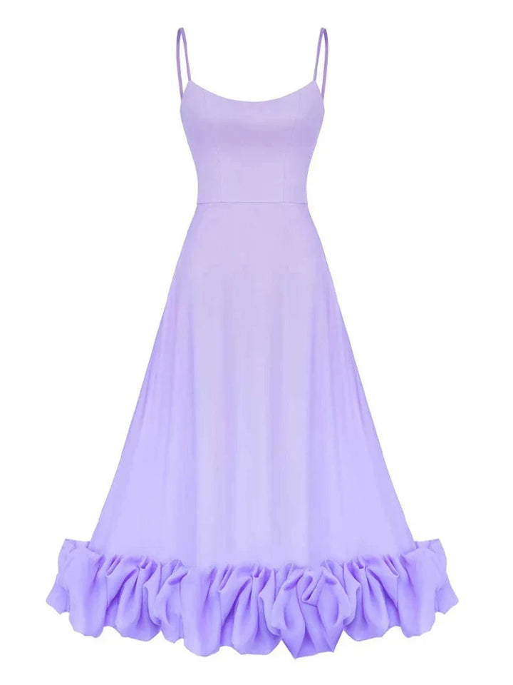 Prim | Flowy midi dress with ruffles