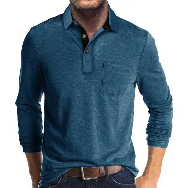James | Men's Long Sleeve Polo Shirt