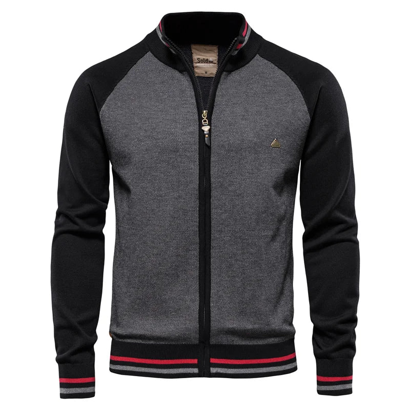 Nash | Zip hoodie contrast sleeves men