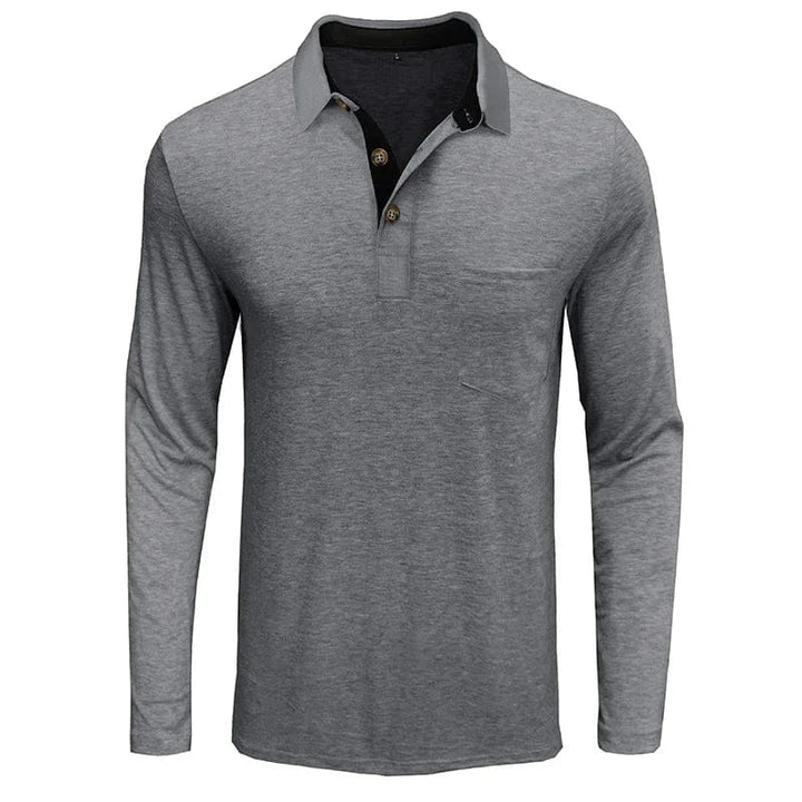 James | Men's Long Sleeve Polo Shirt
