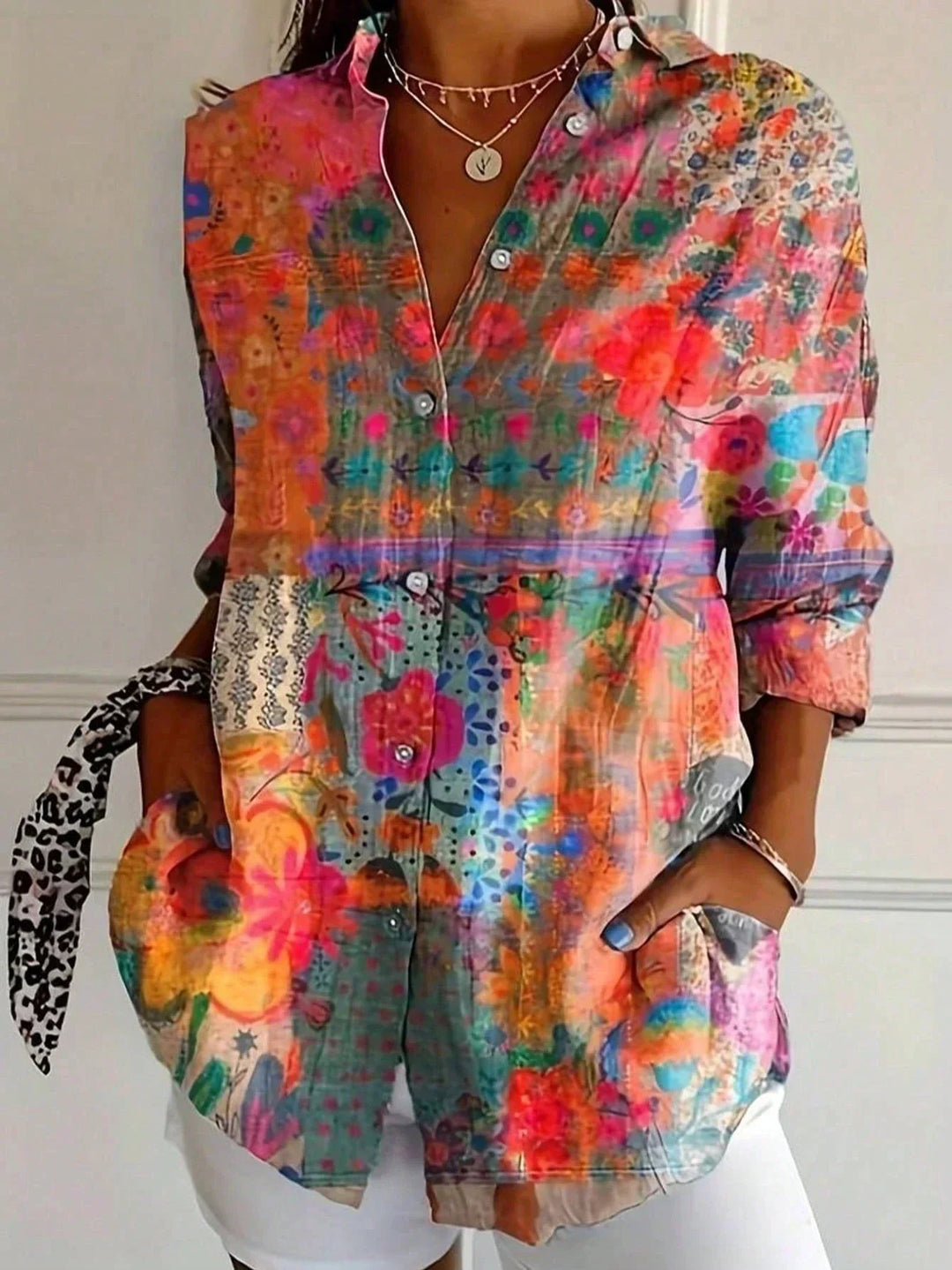Isla | Floral Button Down Blouse