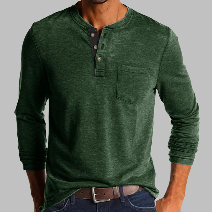 Arlo | Men long-sleeve Henley shirt