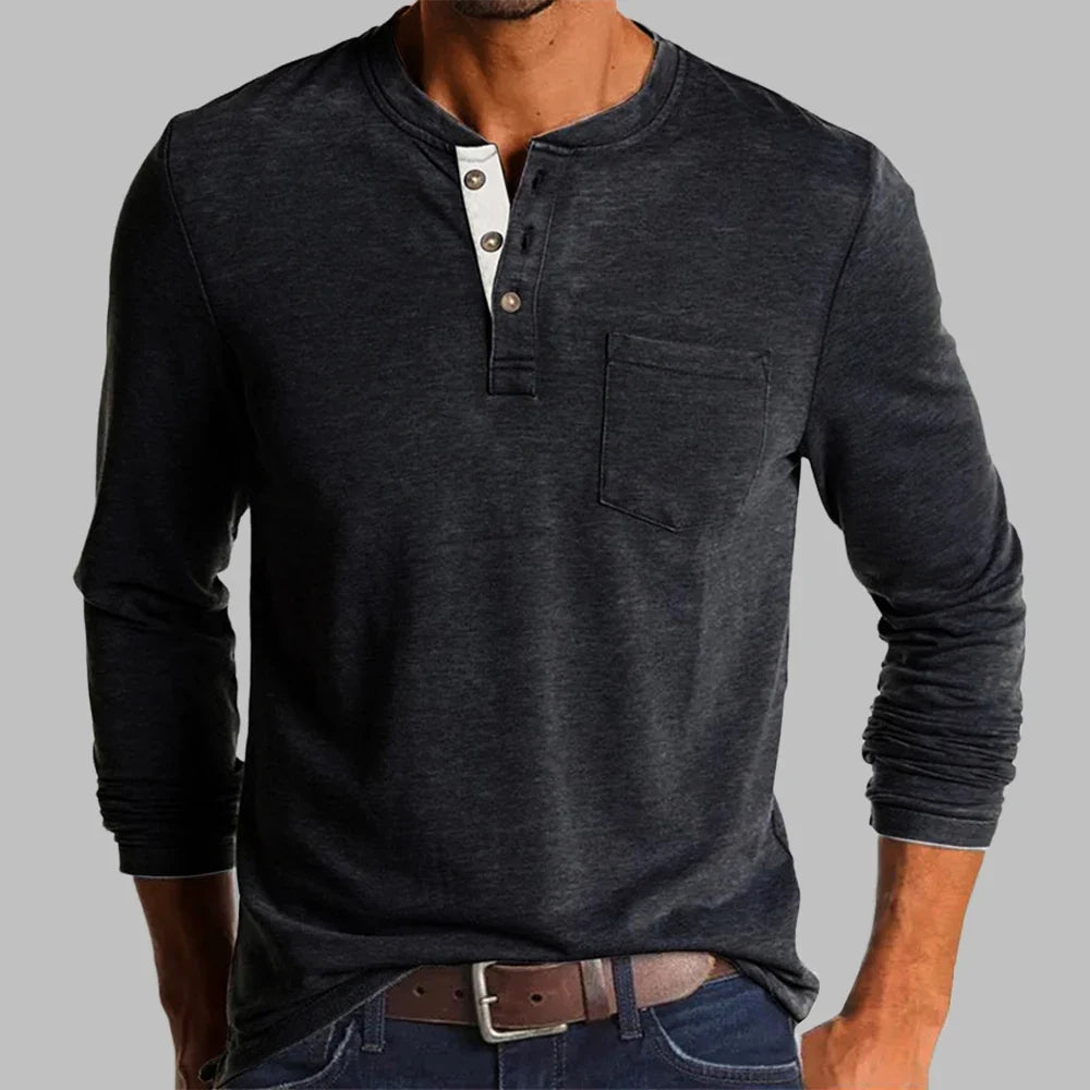 Arlo | Men long-sleeve Henley shirt