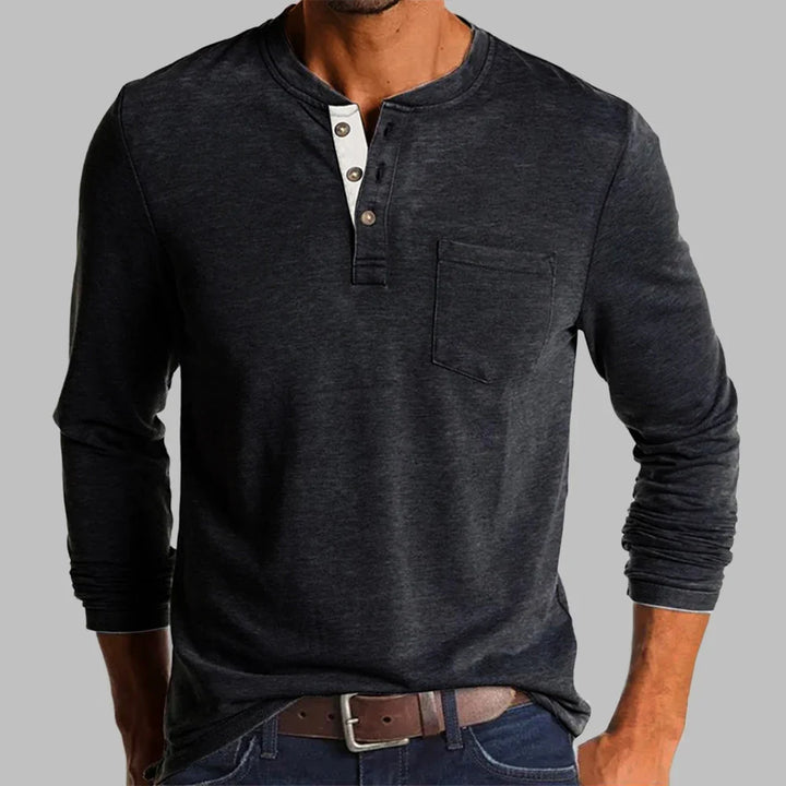 Arlo | Men long-sleeve Henley shirt