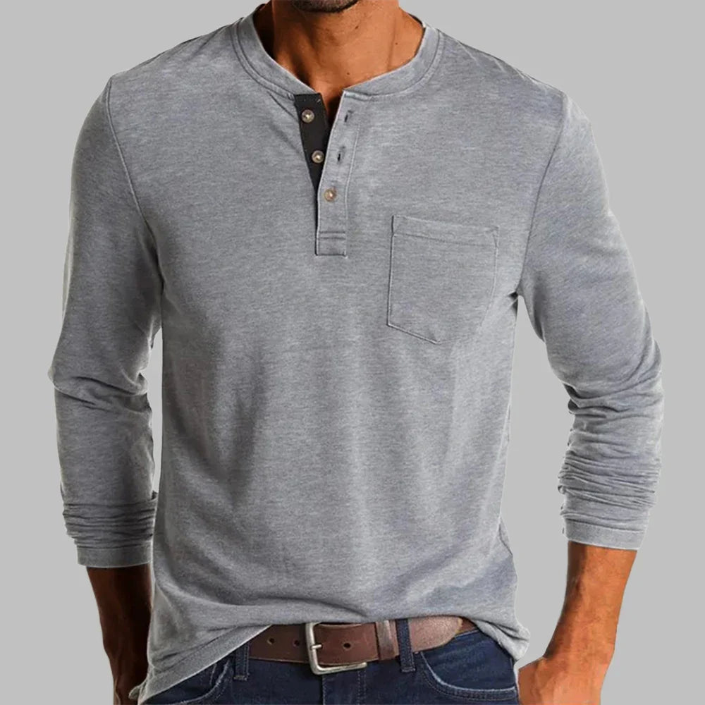 Arlo | Men long-sleeve Henley shirt