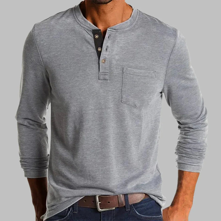 Arlo | Men long-sleeve Henley shirt