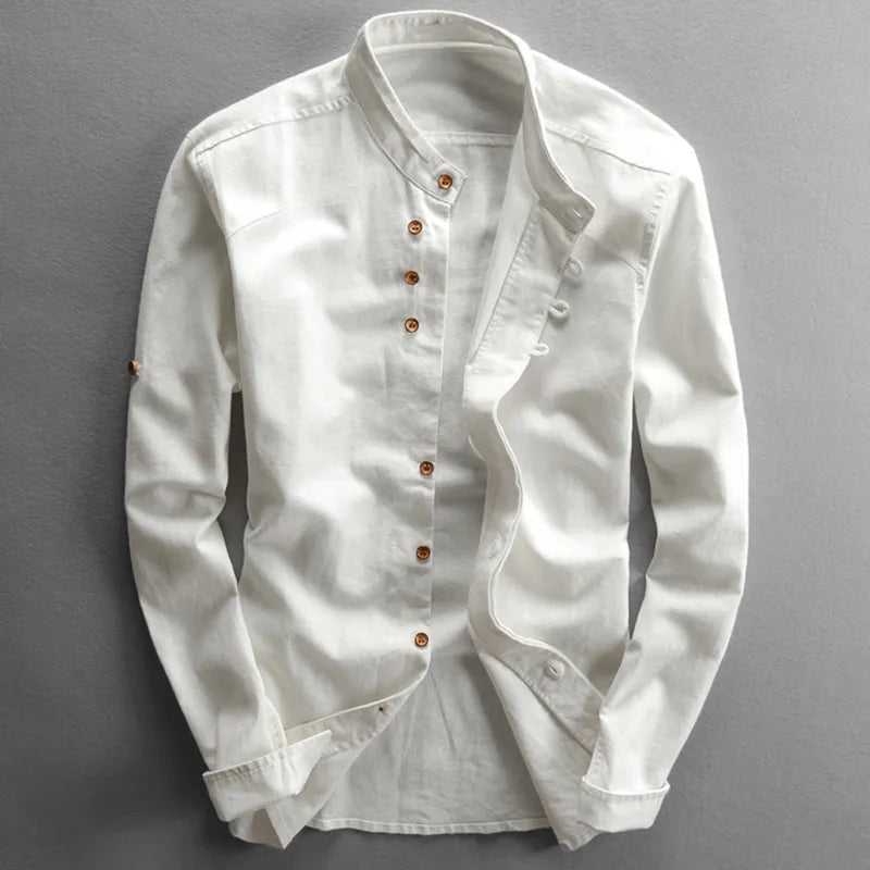 Noah | Men's Mandarin Collar Shirt