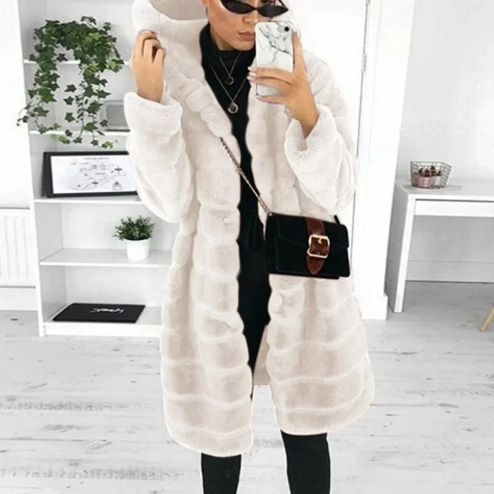 Sloane | Faux fur hooded coat women