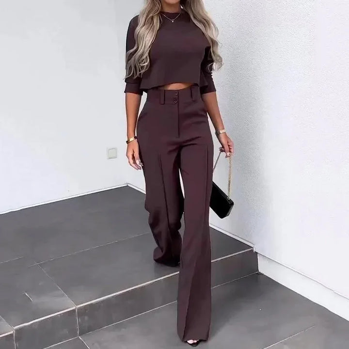 Novalee | Crop top and pants set