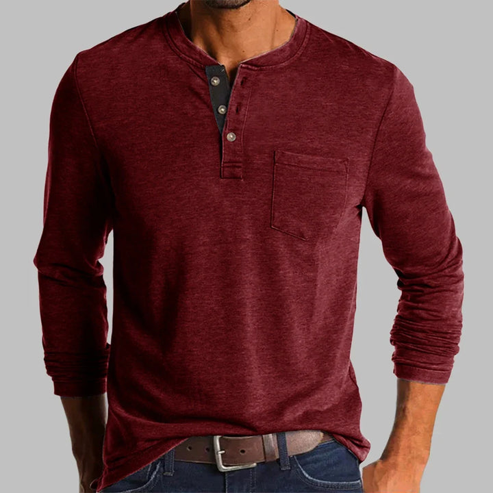 Arlo | Men long-sleeve Henley shirt