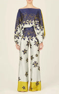 Katerina | Asymmetric satin two-piece set