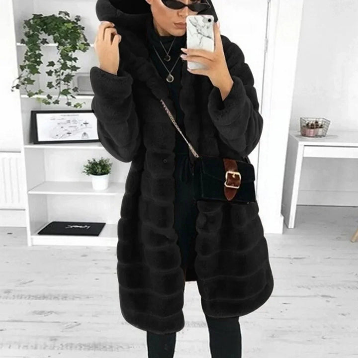 Sloane | Faux fur hooded coat women