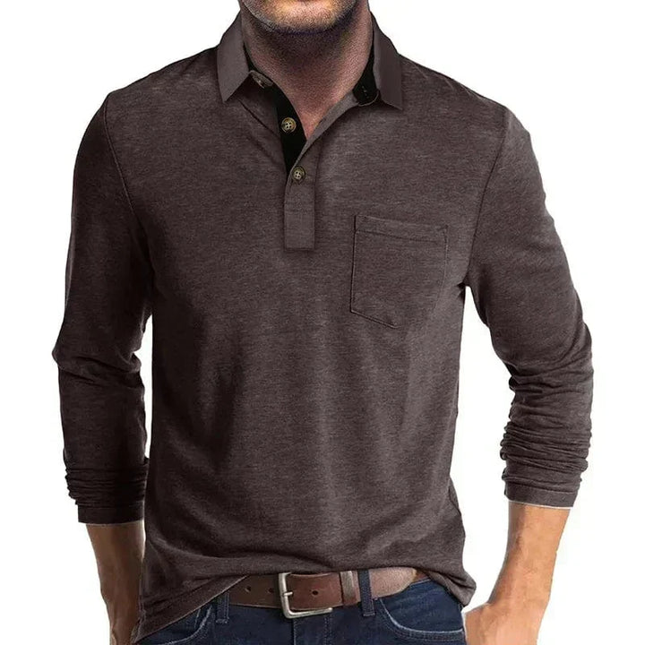James | Men's Long Sleeve Polo Shirt