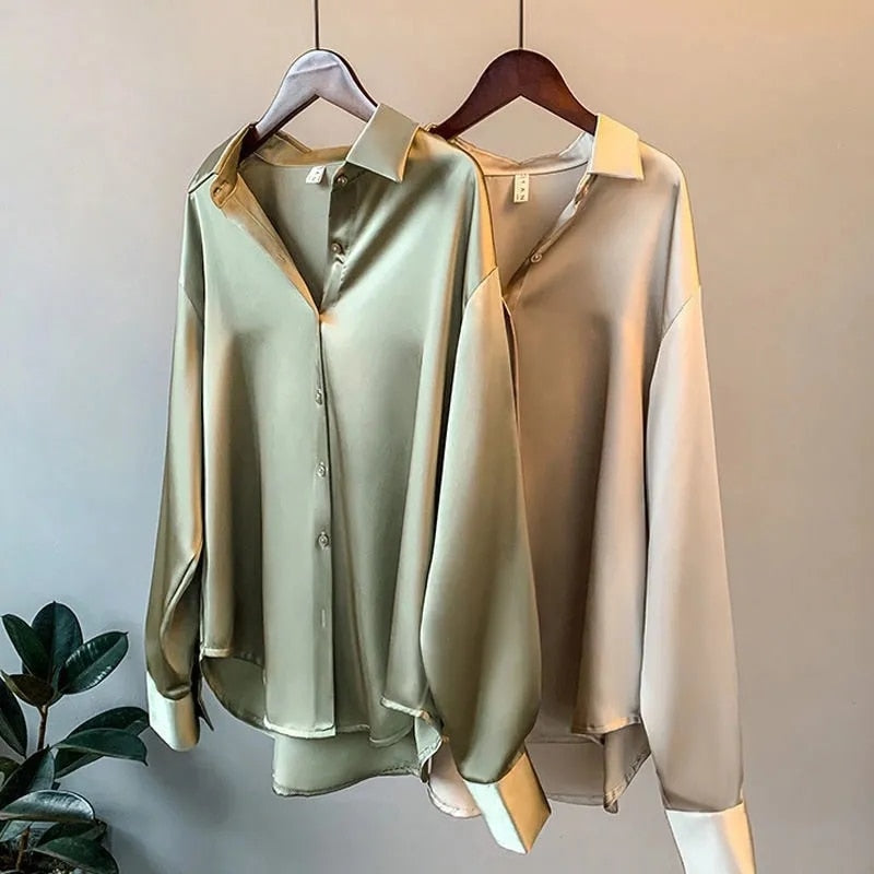 Tallis | Luxury silk blouse women